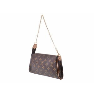 Louis Vuitton Bag Brown Leather Monogram Eva Strap